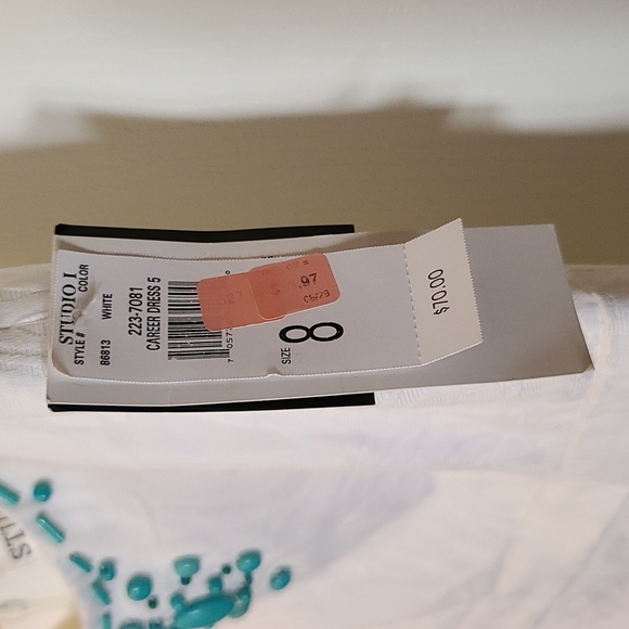 White sleeveless summer dress - Picture 11 of 11